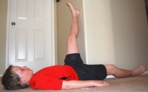 Duchenne Hamstring Wall Stretch