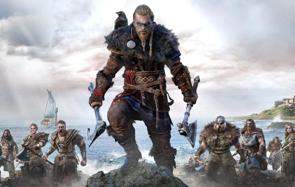 A Viking with two axes