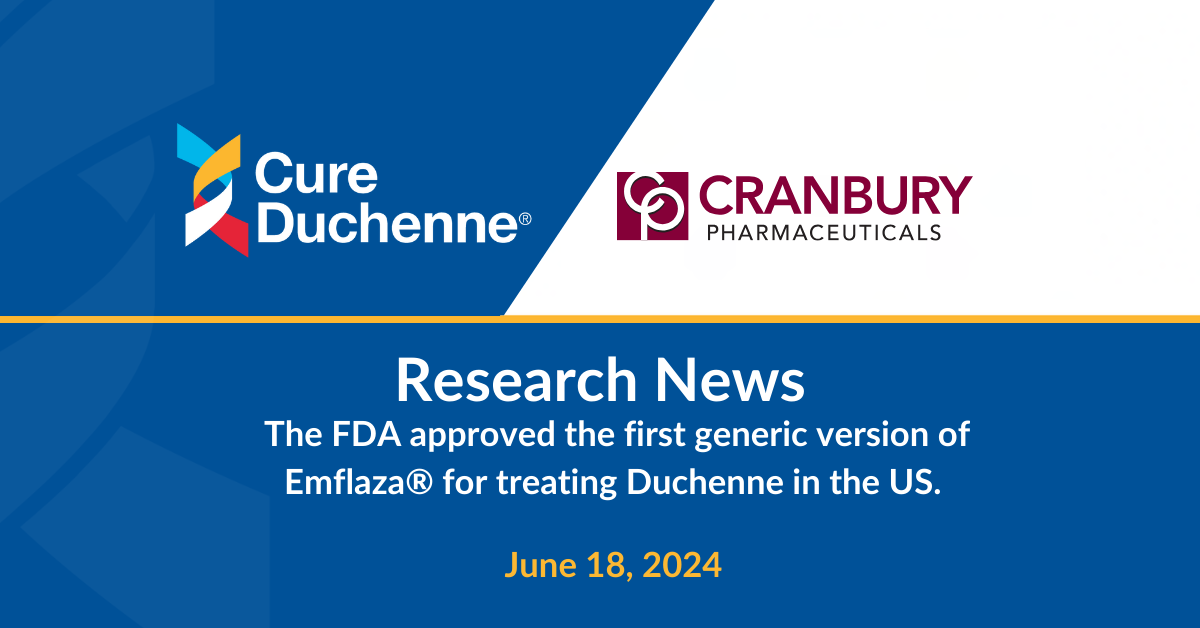 generic version of Emflaza for Duchenne